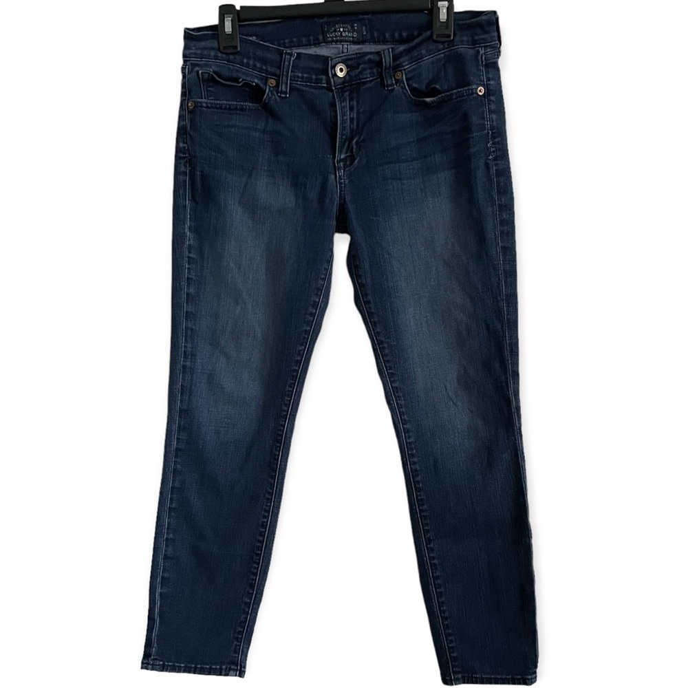 Lucky Brand Dark Wash Charlie Pencil Capri Denim Size 10